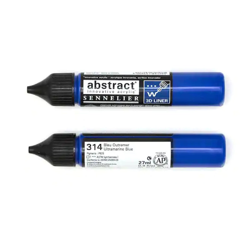 Abstract Acrylic 3D Paint Liner