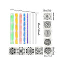 Fycooler Mandala Dotting Tools Painting Kit 41Pcs Pen Dotting Tools Mandala Stencil Ball Stylus Paint Tray