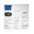 Mandala Dotting Tools | 49 Pieces | 9 Stencils | 6 Black Paper Circles | 3 Paintbrushes | 3 Rhinestone Sticker Sheets