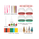 Karsspor Christmas Snow Globe Kit | 4 PCS Water Globe Making Kit with Complete Tools