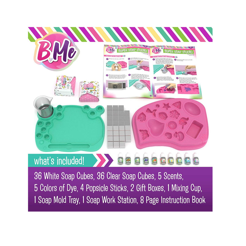 DIY Soap Making Craft Kit for Girls Boys & Adults | Make Your Own Soap Lab Kit | Reusable Mold | Multi-Color