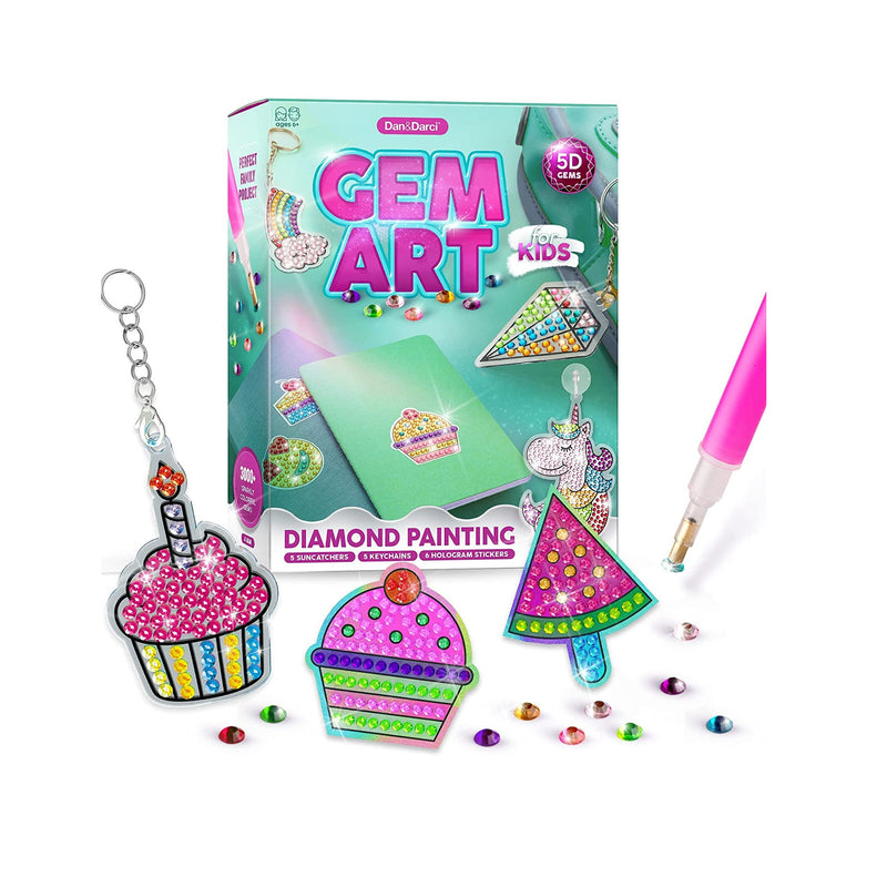 Gem Art | Kids Diamond Painting Kit | Big 5D Gems | Arts and Crafts for Kids | Girls and Boys Ages 6-12