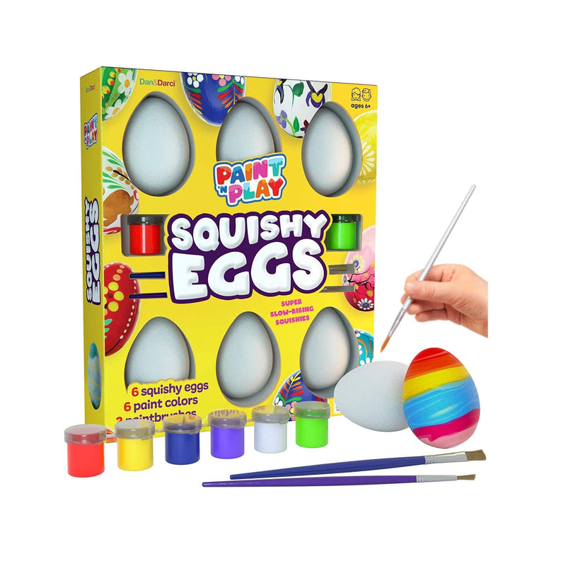 Egg Squishy Painting Kit | Arts and Crafts for Girls and Boys | Kids Easter Art Activities | Craft Gift