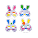 144 Pcs Easter Bunny Mask Craft Easter Craft For Kids | Bulk Spring Arts & Craft Kit Home Party Activity