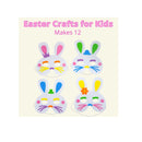 144 Pcs Easter Bunny Mask Craft Easter Craft For Kids | Bulk Spring Arts & Craft Kit Home Party Activity