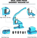DASBET 3 Die Hand Press Grommet Machine | (#0#2#4) Heavy Duty Industrial Eyelet Grommet Machine Grommets Eyelet Tool Kit