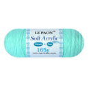 LE PAON Acrylic Yarn Total of 165 Yards Craft Yarn | for Knitting and Crochet Perfect Beginner Yarn(Neon Cyan)