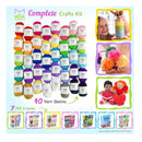 40 Assorted Colors Acrylic Yarn Skeins with 7 E-Books | Perfect Yarn | By Mira HandCrafts