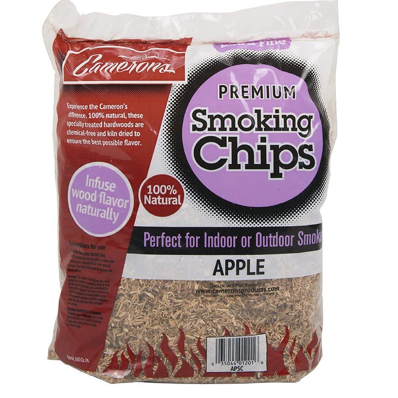 Camerons Products Smoking Chips | Oak 2Lb Chips For BBQ | 260 Cu Inch | Sawdust Shavings