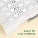 Zarler Photo Storage Box 4x6 Picture Boxes | 18 Inner Seed Organizer Cases with Handle | Photo Storage Container Photo Keeper