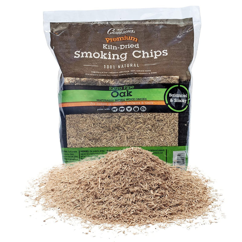 Camerons Smoking Chips (Apple) 2 Pound Bag | 260 cu. Inch | Extra Fine Kiln Dried Natural Wood Smoking Sawdust Shavings