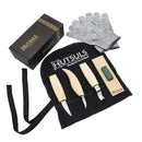 Hutsuls Beginner Wood Whitening Kit | Wood Carving Knife Set Whittling Knife For Kids and Adults | 8 pieces