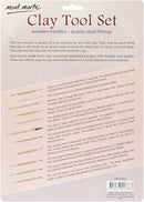 Mont Marte Clay Tool Set | 11 Piece. Selection of Clay Tools to Create Texture, Smooth, Cut and Carve Clay. Suitable for Use with Polymer