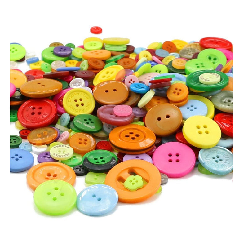 800 Pcs Assorted Size Resin Buttons | Round Craft Buttons For Sewing Crafts