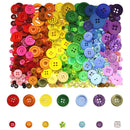 800 Pcs Assorted Size Resin Buttons | Round Craft Buttons For Sewing Crafts