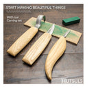 Hutsuls Beginner Wood Whitening Kit | Wood Carving Knife Set Whittling Knife For Kids and Adults | 8 pieces