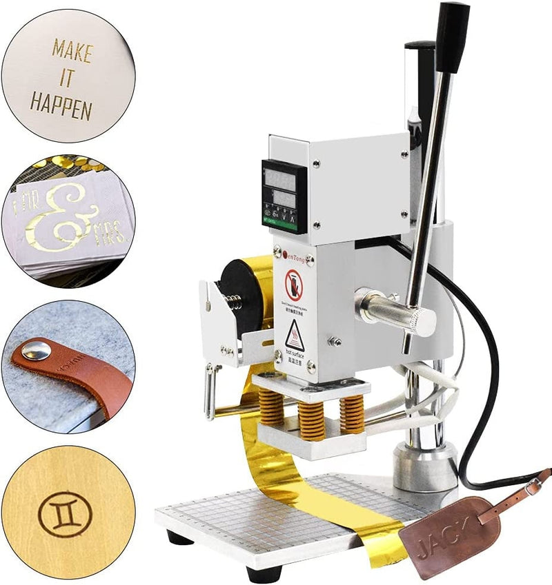 Manual Hot Foil Stamping Machine Leather Logo Embossing Machine