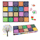 Finger Ink Pads for Kids | 20 Colors Ink Stamp Pads | Washable Craft Stamp Pad DIY Color for Rubber Stamps, Scrapbooking Gtlzlz