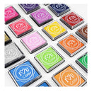 Finger Ink Pads for Kids | 20 Colors Ink Stamp Pads | Washable Craft Stamp Pad DIY Color for Rubber Stamps, Scrapbooking Gtlzlz