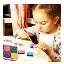 Finger Ink Pads for Kids | 20 Colors Ink Stamp Pads | Washable Craft Stamp Pad DIY Color for Rubber Stamps, Scrapbooking Gtlzlz