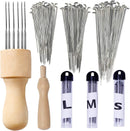 Complete Wool Felting Tool Kit | Needle Felting Supplies Needle Felting Kit with 90Pcs Needle Felting Needles | Needle Bottles for Beginner