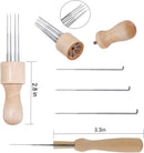 Complete Wool Felting Tool Kit | Needle Felting Supplies Needle Felting Kit with 90Pcs Needle Felting Needles | Needle Bottles for Beginner
