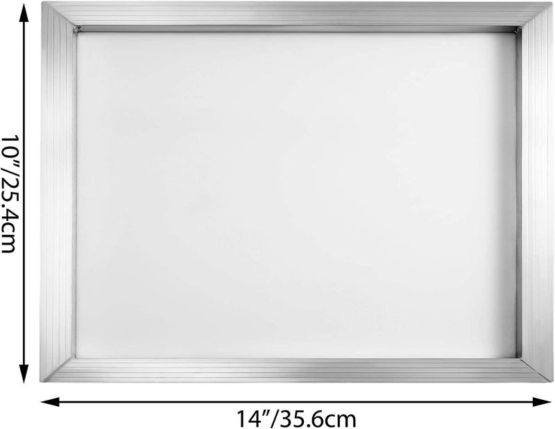 VEVOR Screen Printing Frame 6 Pieces Aluminum 10x14 Inch Silk Screen Printing Frame with White 156 Count Mesh Screen Print Screen Frame