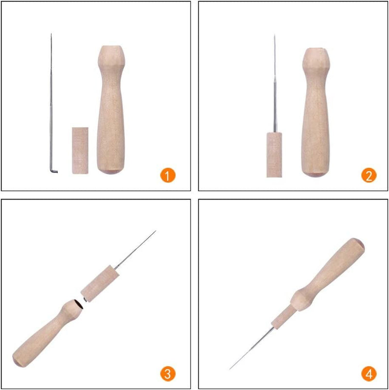 Complete Wool Felting Tool Kit | Needle Felting Supplies Needle Felting Kit with 90Pcs Needle Felting Needles | Needle Bottles for Beginner