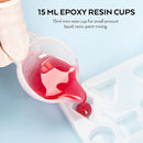 Silicone Resin Measuring Cups Tool Kit- Nicpro 250 & 100 ml Measure Cups | Silicone Popsicle Stir Sticks and Spatula
