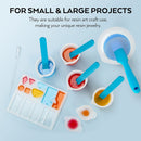 Silicone Resin Measuring Cups Tool Kit- Nicpro 250 & 100 ml Measure Cups | Silicone Popsicle Stir Sticks and Spatula