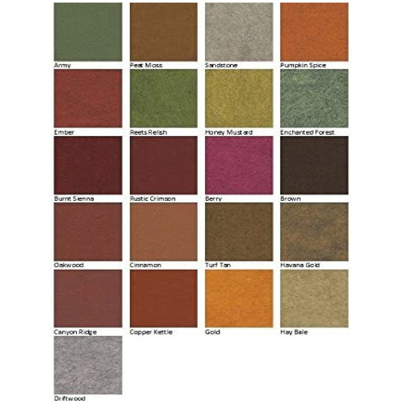 21 Mix Color Felt Sheets Fall Colors Collection Merino Wool Blend Felt Sheets Crafts Sewing, General 6"X6" Squares