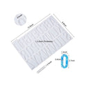 LET'S RESIN Alphabet Keychain Molds with Hole | Large Alphabet Resin Silicone Molds for Epoxy, Resin Letter Molds