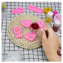 HOVEOX 9 Pieces Mini Wine Glass Keychain Heart Shaped Resin Molds and 18 Pieces Keychain with Chain