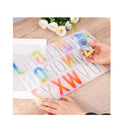 LET'S RESIN Alphabet Keychain Molds with Hole | Large Alphabet Resin Silicone Molds for Epoxy, Resin Letter Molds