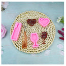 HOVEOX 9 Pieces Mini Wine Glass Keychain Heart Shaped Resin Molds and 18 Pieces Keychain with Chain