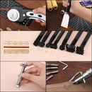 Leather Working Kit | Leather Repair Kit, Leather Working Tools with Instructions, Quality Tool Box, Rotary Cutter, Waxed Thread