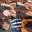Leather Working Kit | Leather Repair Kit, Leather Working Tools with Instructions, Quality Tool Box, Rotary Cutter, Waxed Thread