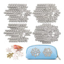 20 Pieces Christmas Chenille Christmas Iron On Patches | snowflake stickers | Cute Stickers | Rhinestone Patches