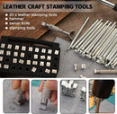 BUTUZE 440Pcs The Most Complete Leather Working Tool Set Punch Cutter Tools, Letter and Number Stamp Set, Stamping Set, Leather Apron