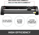 VEVOR Vinyl Cutter 28 inch Vinyl Cutter Machine 720mm Manual Vinyl Printer LCD Display Plotter Cutter Sign Cutting with Signmaster Software