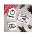 Christmas Farmhouse Tiered Tray Decorations Xmas Party Rustic Home Kitchen Christmas Tree Farm Decor