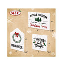 Christmas Farmhouse Tiered Tray Decorations Xmas Party Rustic Home Kitchen Christmas Tree Farm Decor