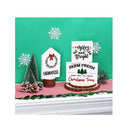 Christmas Farmhouse Tiered Tray Decorations Xmas Party Rustic Home Kitchen Christmas Tree Farm Decor