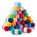 CRAFTISS Balls of acrylic yarn | 1300 Yards Of Soft Yarn For Crochet And Knitting Craft Projects | 30x20g