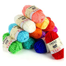 LIHAO 12 Skeins Mini Yarn For Knitting Crochet Craft | 100% Acrylic
