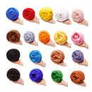 Jupean Wool Yarn Fiber Wool Top | Wool Felting Supplies | 100% Pure Wool | Thick Thread | 100g