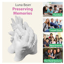 Luna Bean Keepsake Hands Casting KIT |  Family Hand Molding | Clasped Group Hand Sculpture KIT & Molding KIT