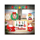 7 Pieces Christmas Tiered Tray Decor Items Farmhouse Xmas Tiered Tray Decorations Set Small Wooden Signs