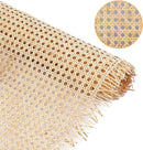 14" Width Cane Webbing 3.3Feet | Natural Rattan Webbing for Caning Projects | Woven Open Mesh Cane for Furniture, Chair, Cabinet, Ceiling