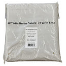 AK TRADING CO BUR40-5YDS Natural Burlap | x 5 Yards Long | 40" Wide